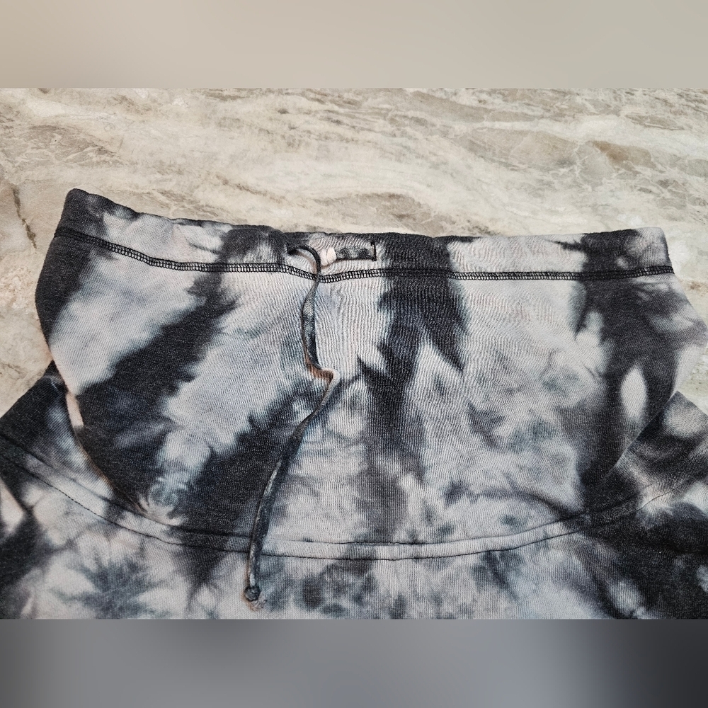 Simply Southern Collection Tie-Dye Pullover Sweatshirt Gray Black White Size XL - Picture 4 of 10